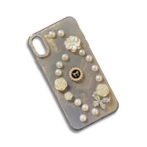 3D Butterfly & Flower Pearl Case for iPhone XS Max - Image 3