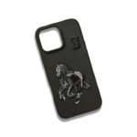 "Polo Case for iPhone 16 Pro Max in Black with Embroidered Horse Design" "Luxury Embroidered Polo Case for iPhone XS Max to 16 Pro Max"