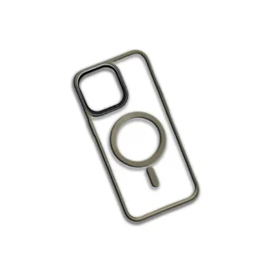 “Clear iPhone 16 Pro Max Case with Chrome Camera Frame – A Series” “Transparent Back iPhone Case with TPU Edges – 15 Pro Max Compatible” “Hybrid Shockproof Slim Glass Look Case for iPhone in Natural Titanium”